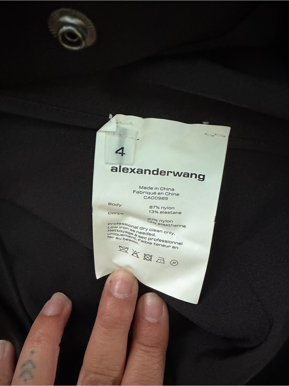 Alexander Wang fitted shirt dress in active stretch - Picture 5 of 8